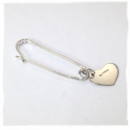Nappy or blanket or klit silver safety pin